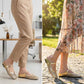 👡45% off!☁️Women's Woven Square-Toe Mary Jane Mules