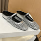 👡45% off!☁️Women's Woven Square-Toe Mary Jane Mules