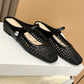 👡45% off!☁️Women's Woven Square-Toe Mary Jane Mules