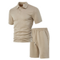 💞50K+ SOLD!💥🩳Men's Diamond Print 2-Piece Set – Ready in seconds! Soft, breathable top with easy shorts. No fuss, just style. Perfect for garden BBQs or coffee dates.