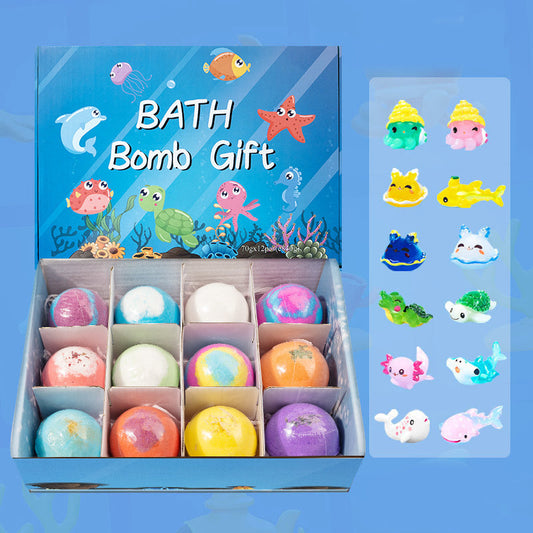 🎉🧼 Fizzy Fun 50%OFF 🛁🌈 12-Piece Bath Bomb Gift Set for Kids – Colorful, Skin-Safe Fizzies with Surprise Toys Inside. Perfect for Party Favors or Daily Bath Treats!