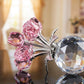 ❤️🌹Colorful Rose Flower Collectible Figurine with Vase