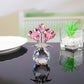 ❤️🌹Colorful Rose Flower Collectible Figurine with Vase