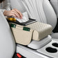 Car armrest organiser with cup holder