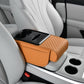 Car armrest organiser with cup holder