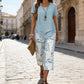 👚 50% OFF NOW! 🔥 Casual Round Neck Layered Tunic Top & Wide Leg Pants Set – Flowy Design, Soft Fabric & Perfect for Everyday Style 🌸