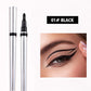 Eyeliner with a sticky sponge tip