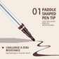 Eyeliner with a sticky sponge tip