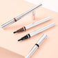 Eyeliner with a sticky sponge tip
