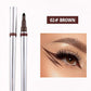 Eyeliner with a sticky sponge tip