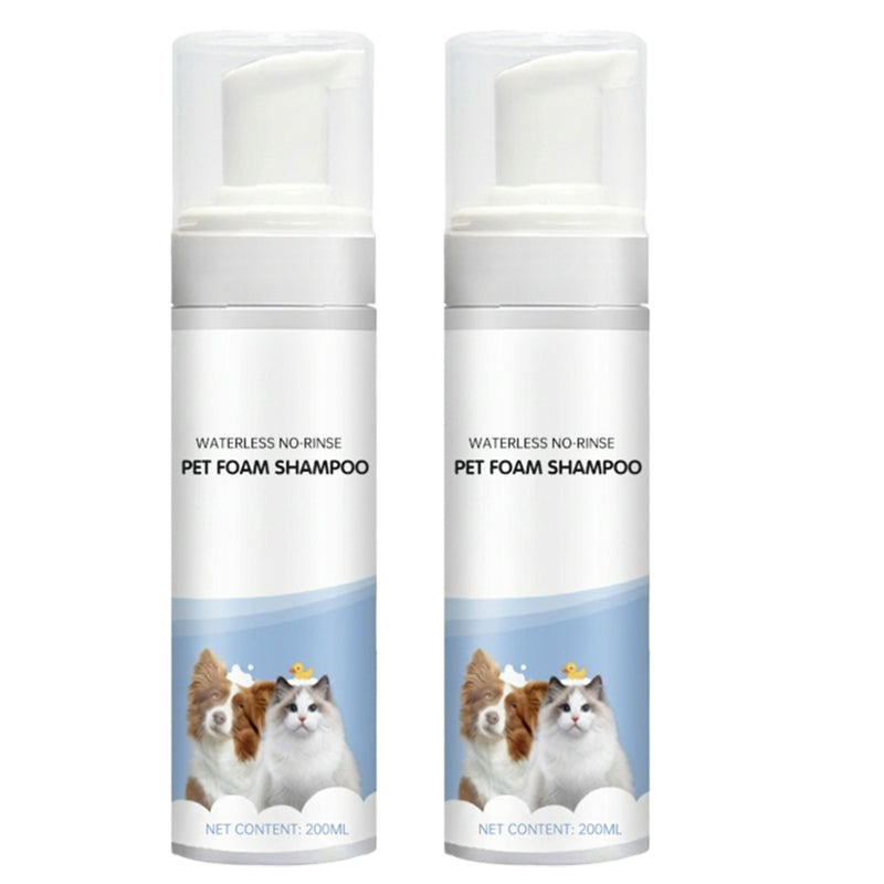 Waterless No-Rinse Pet Foam Shampoo