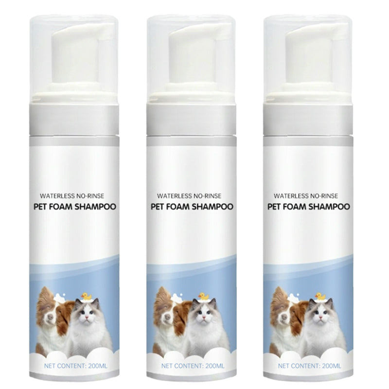Waterless No-Rinse Pet Foam Shampoo