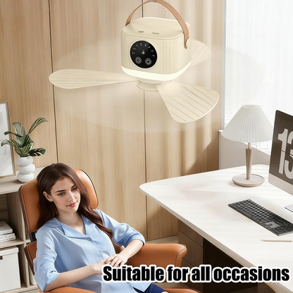 ⏰ Limited-time offer: 50% OFF a rechargeable ceiling fan with LED lights! 🌬️✨