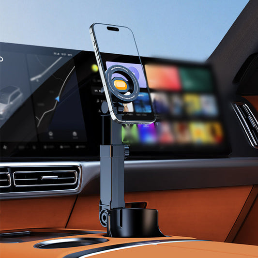 🔥Car Cup Holder Phone Mount – 360° Adjustable, Strong N52 Magnet, One-Hand Operation, Fits All Phones, Stable Magnetic & Clamp Models for Safe Driving