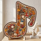 🎼 Musical Note Wooden Jigsaw Puzzle — Unique Design, Perfect Gift for Music Enthusiasts