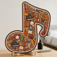 🎼 Musical Note Wooden Jigsaw Puzzle — Unique Design, Perfect Gift for Music Enthusiasts