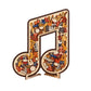 🎼 Musical Note Wooden Jigsaw Puzzle — Unique Design, Perfect Gift for Music Enthusiasts