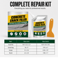 🏠50% OFF NOW! Self Leveling Waterproof Concrete Crack Filler Sealant, Fast Repair Crack Resin with Applicator Nozzle & Scraper, Outdoor Indoor Cement Floor Wall Crack Repair Paste