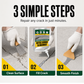 🏠50% OFF NOW! Self Leveling Waterproof Concrete Crack Filler Sealant, Fast Repair Crack Resin with Applicator Nozzle & Scraper, Outdoor Indoor Cement Floor Wall Crack Repair Paste