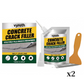 🏠50% OFF NOW! Self Leveling Waterproof Concrete Crack Filler Sealant, Fast Repair Crack Resin with Applicator Nozzle & Scraper, Outdoor Indoor Cement Floor Wall Crack Repair Paste