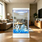 Betta Fish Tank with 7-Color LED Light