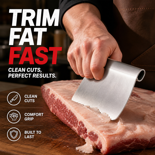 Ergonomic Curved Meat Scraper