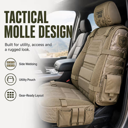 🚗 50% OFF! 🪖 Tactical Car Seat Cover – Storage pockets & durable protection ✨